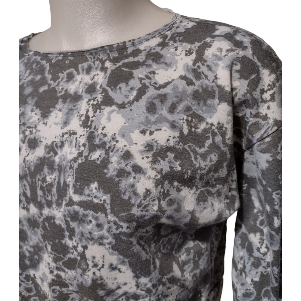 Jenni Intimates Sweatshirt S Women Tie Dye Cropped Grunge Cozy Sleepwear Bold - Picture 9 of 12